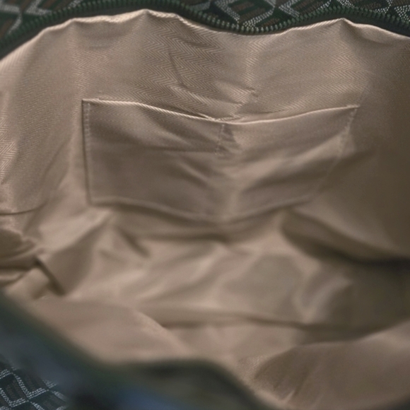 Green Geometric Printed Patterned Tote Bag - Picture 4 of 8